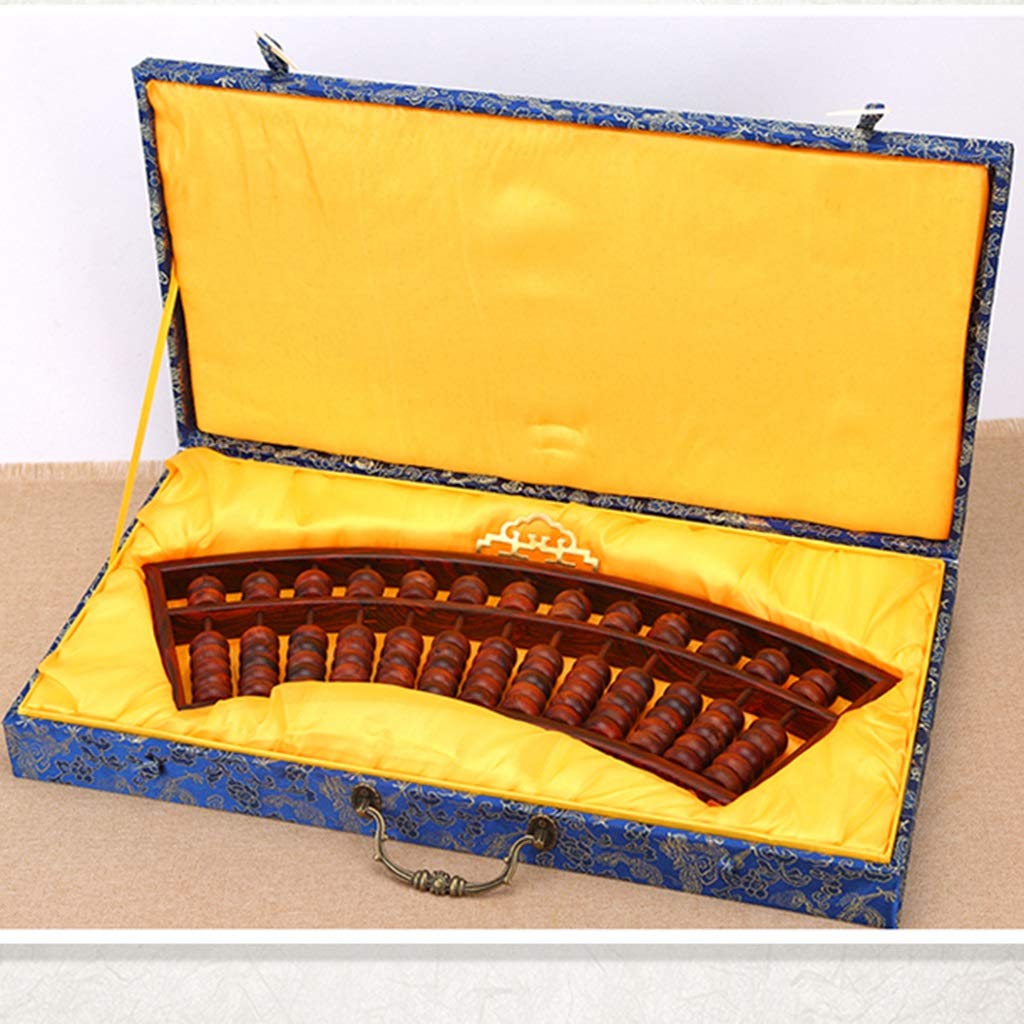 Boulier Standard à Chiffres, boulier en Bois, boulier en Forme d'éventail Artisanat Ornements boulier en séquoia Outil Traditionnel boulier Cadeaux d'affaires de Bureau(Brown B)