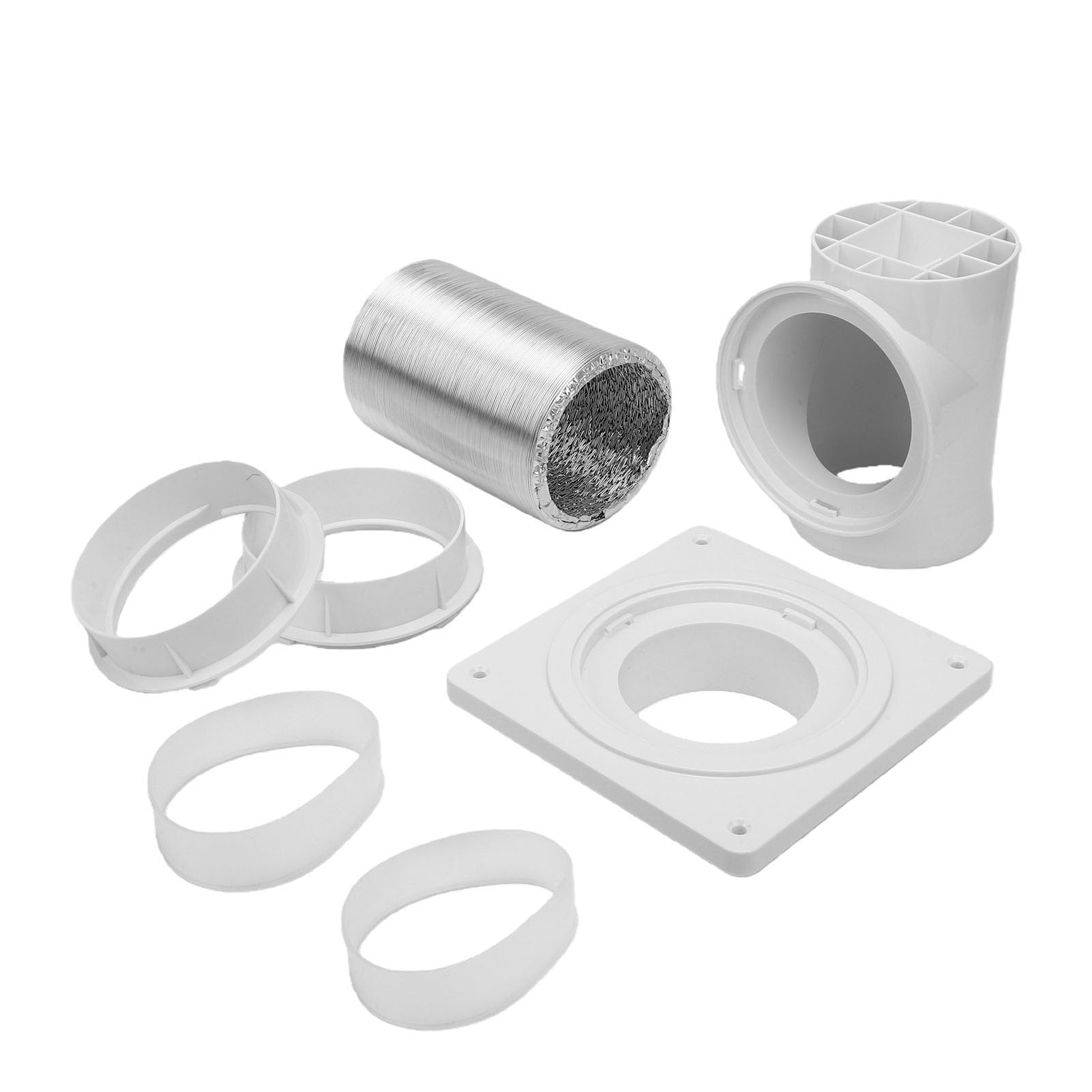 Kit de Manguera de Ventilación de Secadora con Conectores de Alta