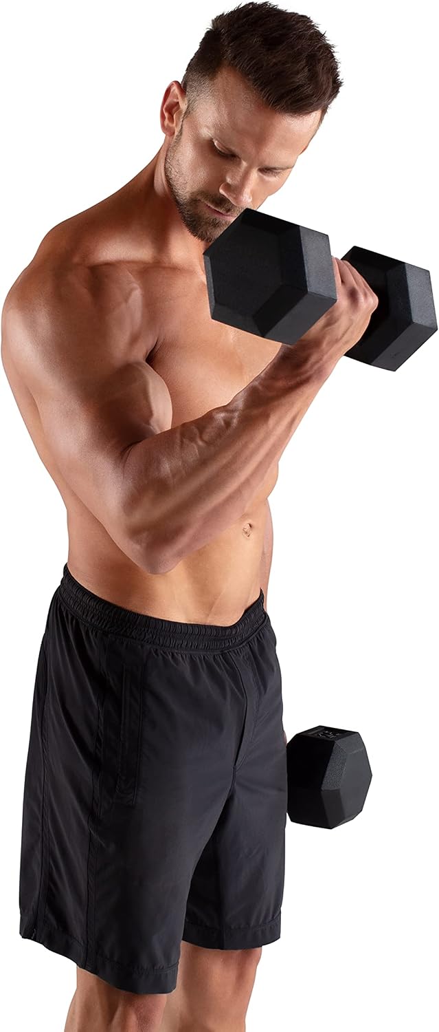 Rubber Hex Dumbbell