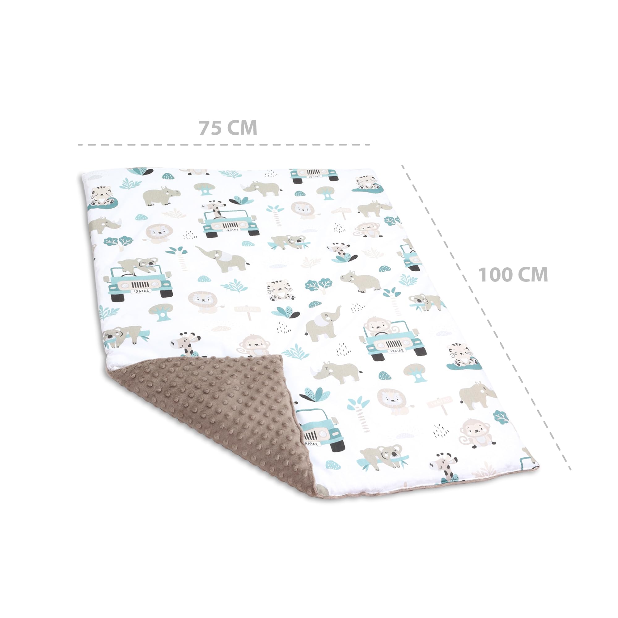 Coperta per passeggino Baby Inverno 75x100 cm - Coperta per bambini Coperta per neonato Africa