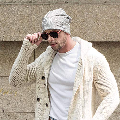 Image of ZLYC Cotton Thin Slouchy Beanie Hat for Men Women Fashion Soft Stretch Knit Skull Cap