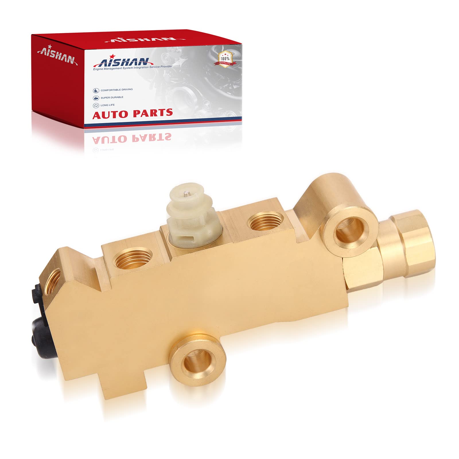 PV2 Brass Proportioning Valve Disc/Drum Disc Front Drum Rear Brake Compatible with GM Street Rod Classic Car & Truck Replace# 172-1353