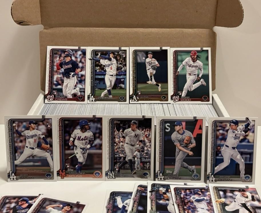 2025 Topps Series 1 and 2 Complete 700 Card Baseball Set Inc James Wood Dylan Crews Roki Sasaki RC