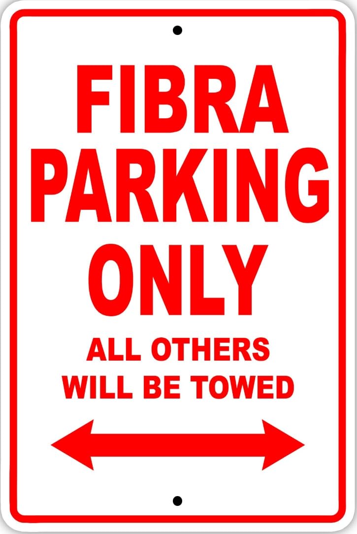 Fibra Parking Only Boat Ship Decor Novelty Notice Metal Sign