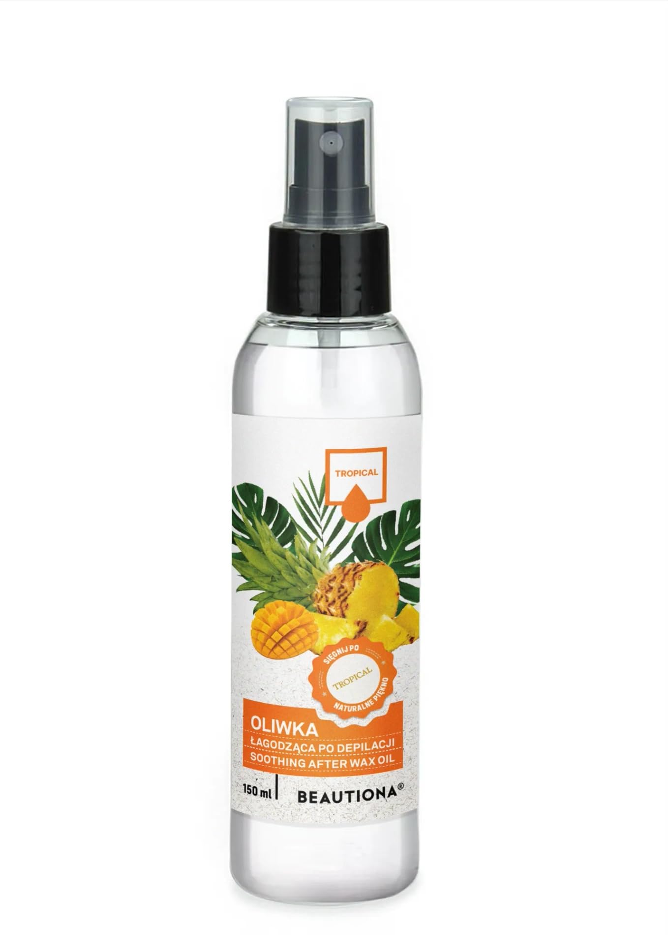 L'huile post-épilation de élimine les résidus de cire, hydrate et lisse la peau et est sans paraben (150 ml, tropicale)