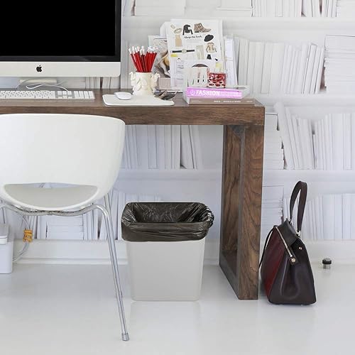 Miniatura 6 de Bolsas de basura pequeñas de 3 galones, 225 unidades, negras, transparentes y blancas