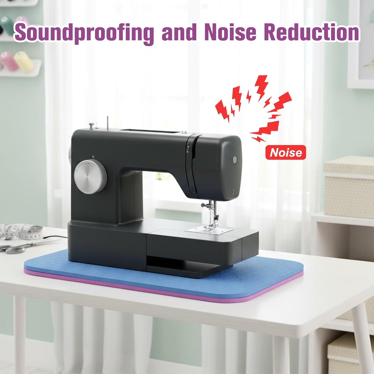 2 Pcs Sewing Machine Foot Pedal Non Slip Pad, 13.4"X6.7" Sewing Machines Accessories, Sewings Machine Foot Pedals, Easy to Clean, Vibration Noise Reduction, Quilting Supplies