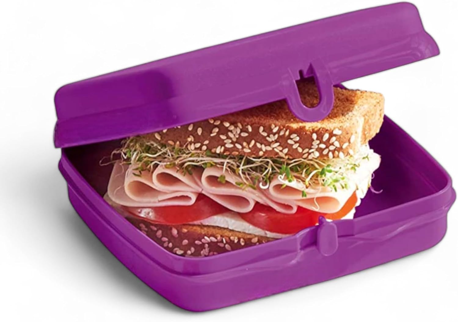 Tupperware Sandwich Keeper Set of 2 in Pink and Purple