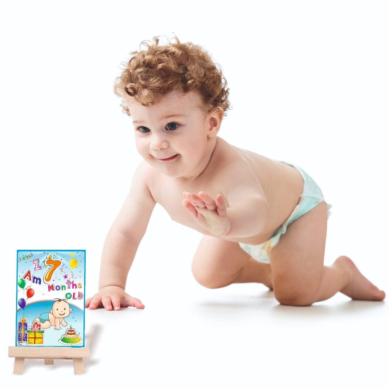 VantageKart Newborn Baby Monthly Milestone Cards Set of 16 | A5 Photo Props & Memory Cards | Baby Shower for Mom, Dad & Parents-to-Be | Monthly Age Milestones Gift 2