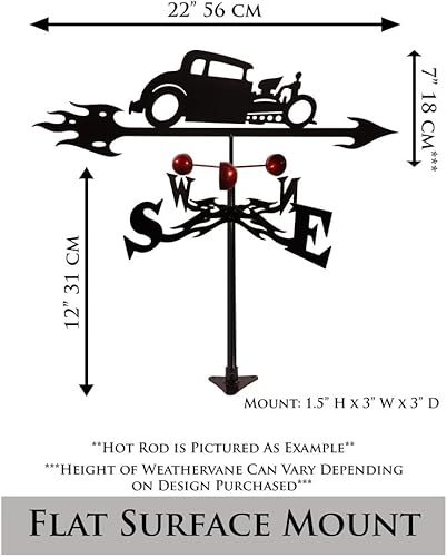 Miniatura 3 de SWEN Products Farrell Series 57 Chevy Auto Auto montaje poste plano veleta  Nuevo