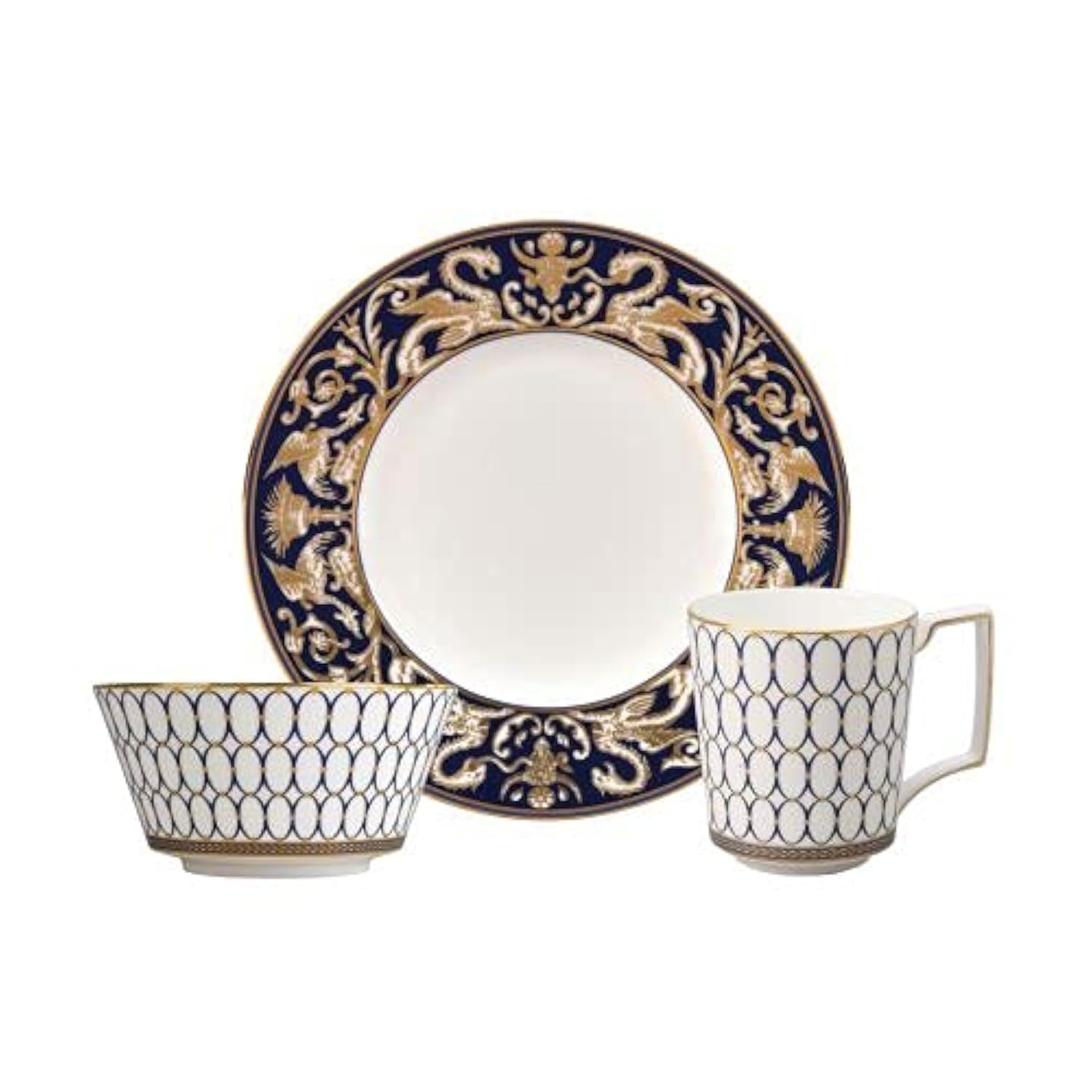 ☆新品未使用☆ ルネッサンスゴールドダイニングセット Amazon | Wedgwood ルネッサンスゴールドダイニングセット(ペア