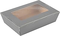 Vista 14 de Restaurantware Cafe Vision - Cajas desechables de 42 onzas para llevar, 200 cajas de papel para alimentos, bloqueo de bisagra, resistente a