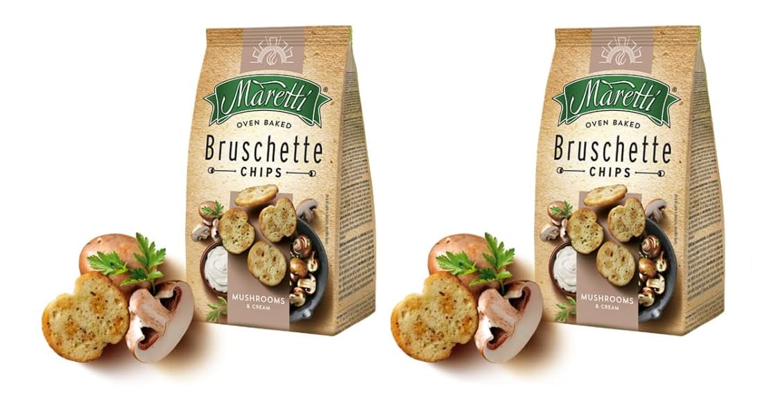 Maretti Oven Baked Bruschette Chips Mushroom & Cream Each 70gm (Pack Of 2) (B0CMCWL2L3) Amazon Price History, Amazon Price Tracker