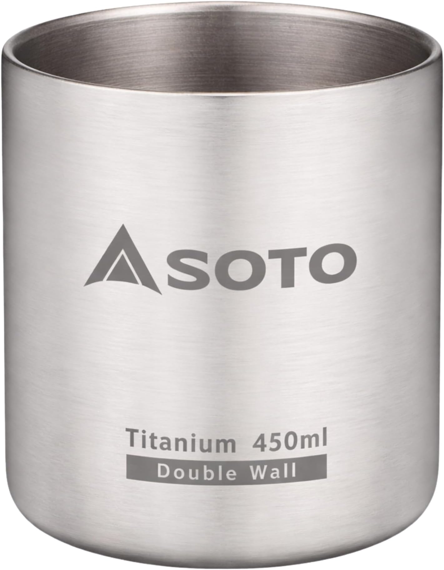 Aero 450ml Titanium Backpacker Mug - Double Wall Insulated Coffee Mug or Cup for Backpacking, Hiking, Picnic, or Travel
