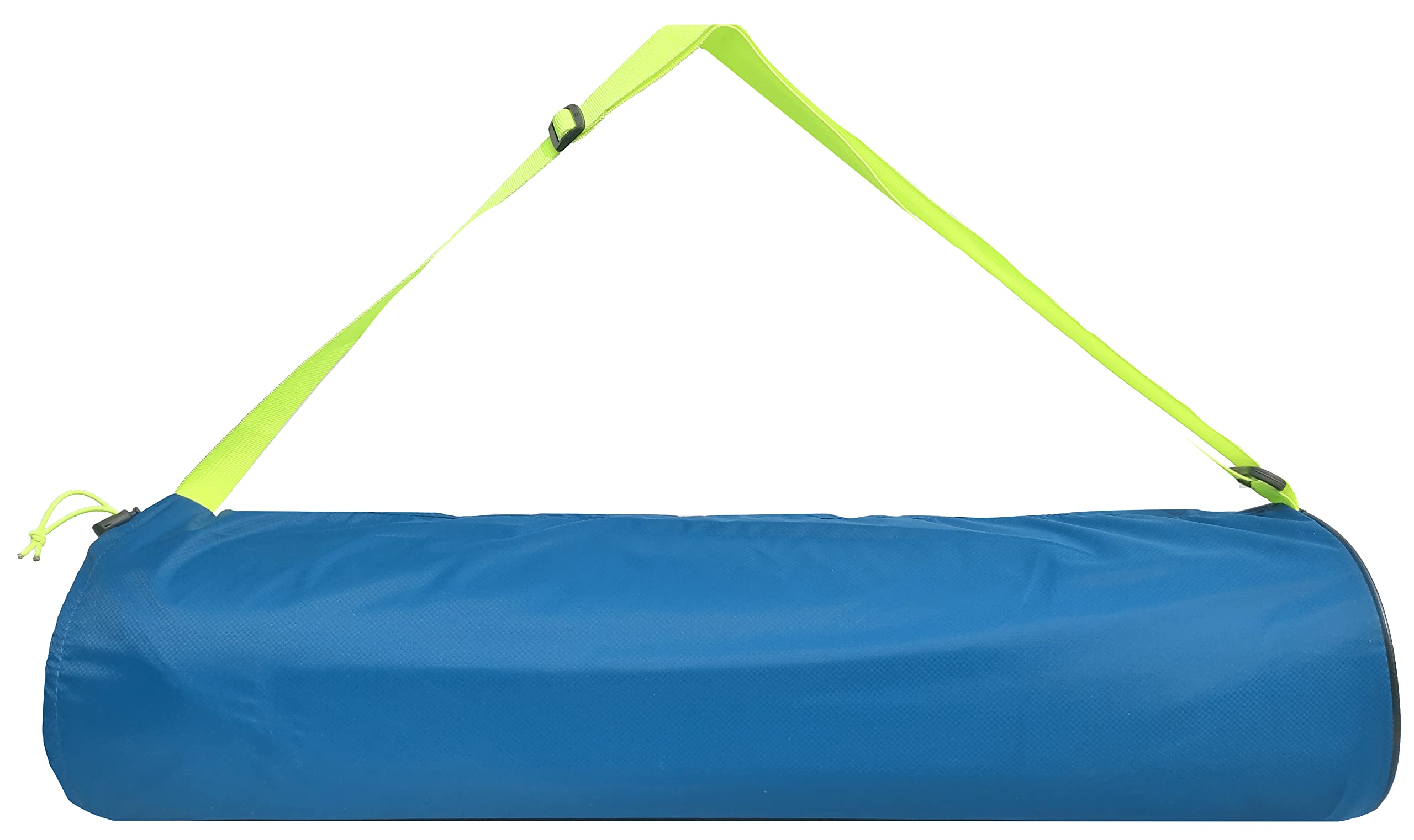 Panchtatava Teal Dori Lock Fabric Exercise Mat Carry Bag Cover ONLY with Broad Shoulder Strap