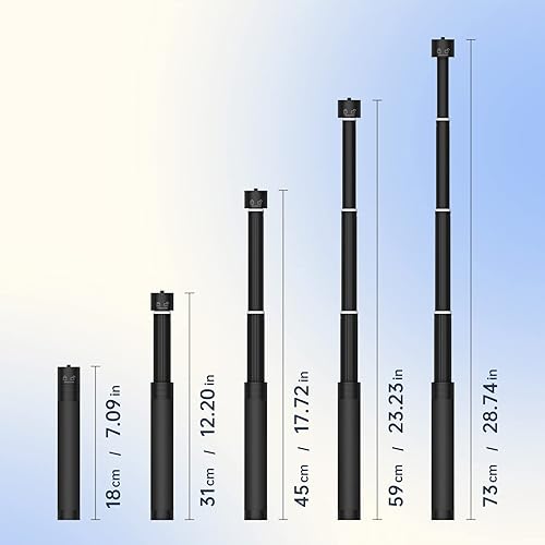 Miniatura 7 de Estabilizador cardán de 3 ejes para Smartphone y Barra de Extensión para cardán