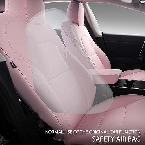 Miniatura 3 de Xipoo Funda de asiento compatible con Tesla Model 3, funda de asiento de automóvil, funda de poliuretano de repuesto para Tesla Model 3 2017 2018