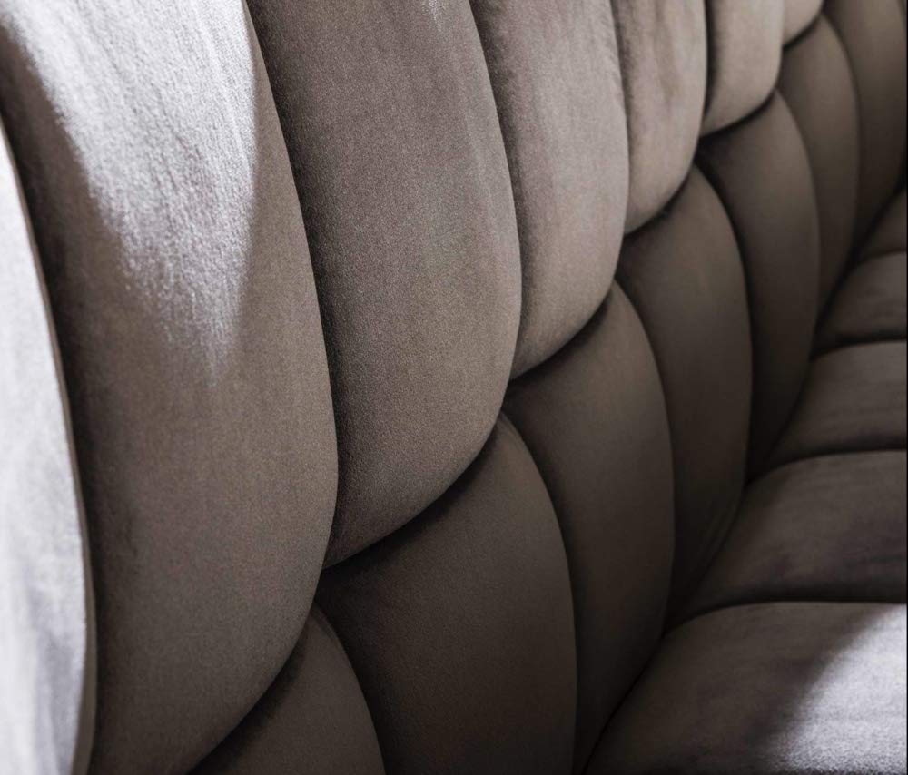 Beauty.Scouts Sitzbank Bodaway - Anthrazit Velvet, Stahlgestell - Robuste Esszimmer- und Couch-Sitzbank, 180x58x81 cm