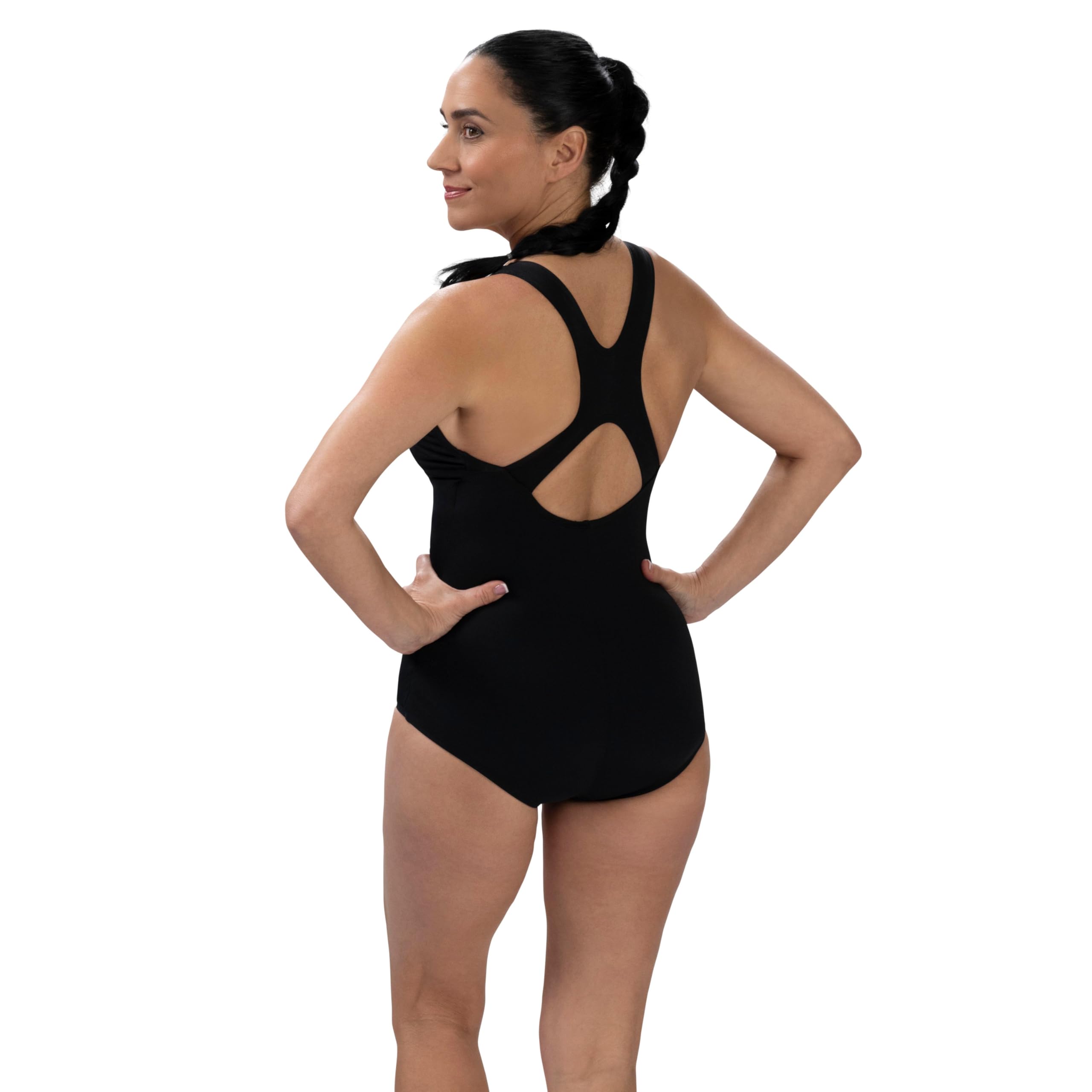 Dolfin Tuta Intera conservativa Solida - Costumi da Bagno per Donna 20 Nero