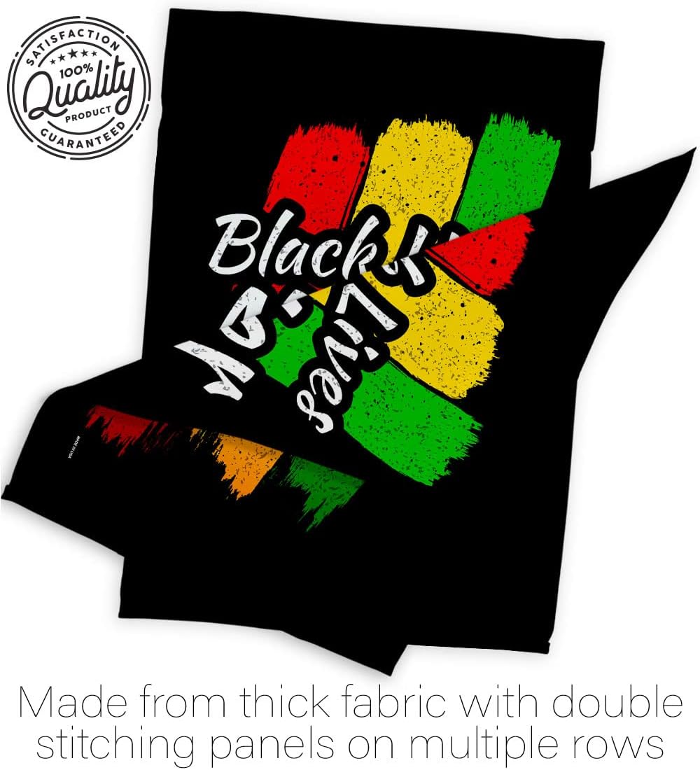 Black Lives Matter Black Lives Awareness Support Cause BLM Anti Racism Revolution Movement Equality Social Decoration Banner Small Garden Yard Gift Double-Sided, House Flag 28" x 40", Thick Fabric