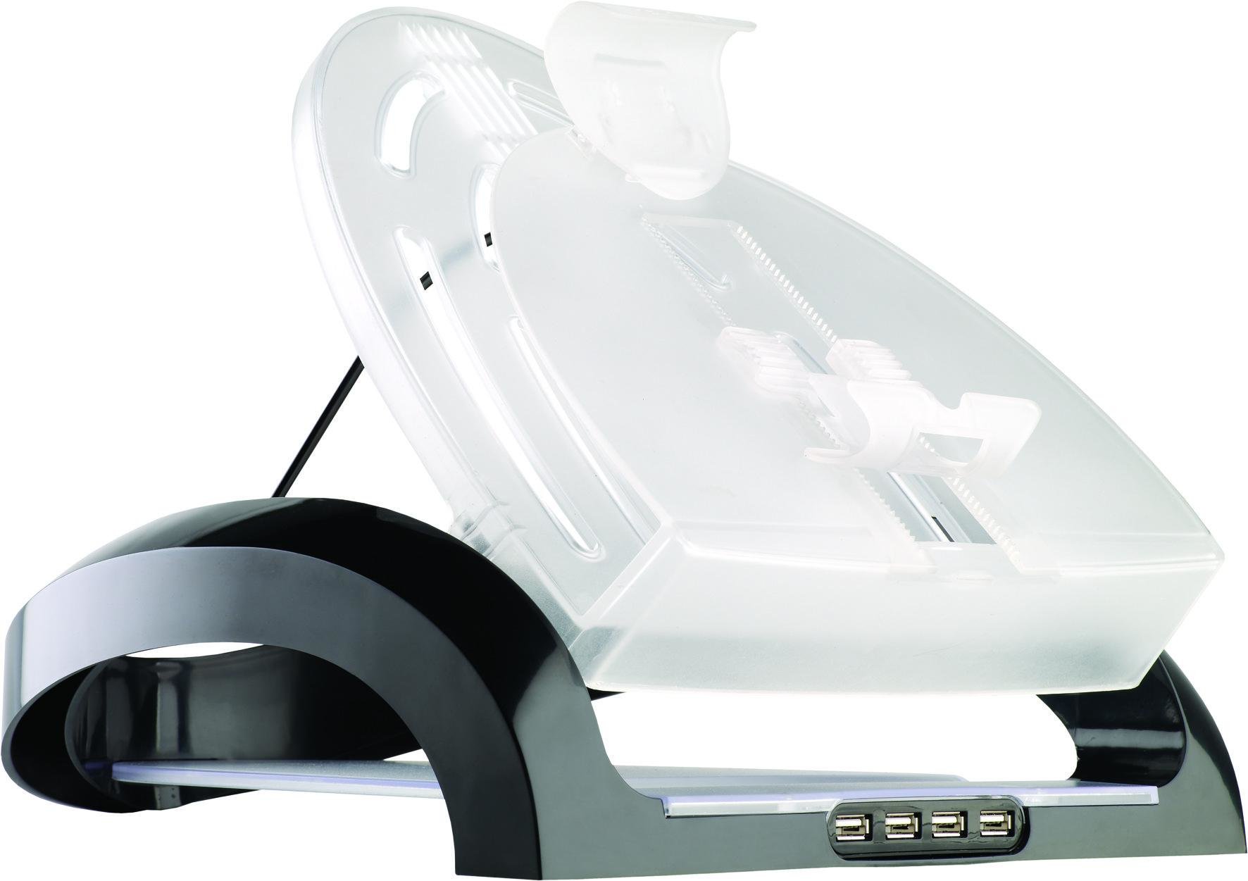 Fellowes 8024801 Workstation per Laptop Multimediale Smart Suites, Nero