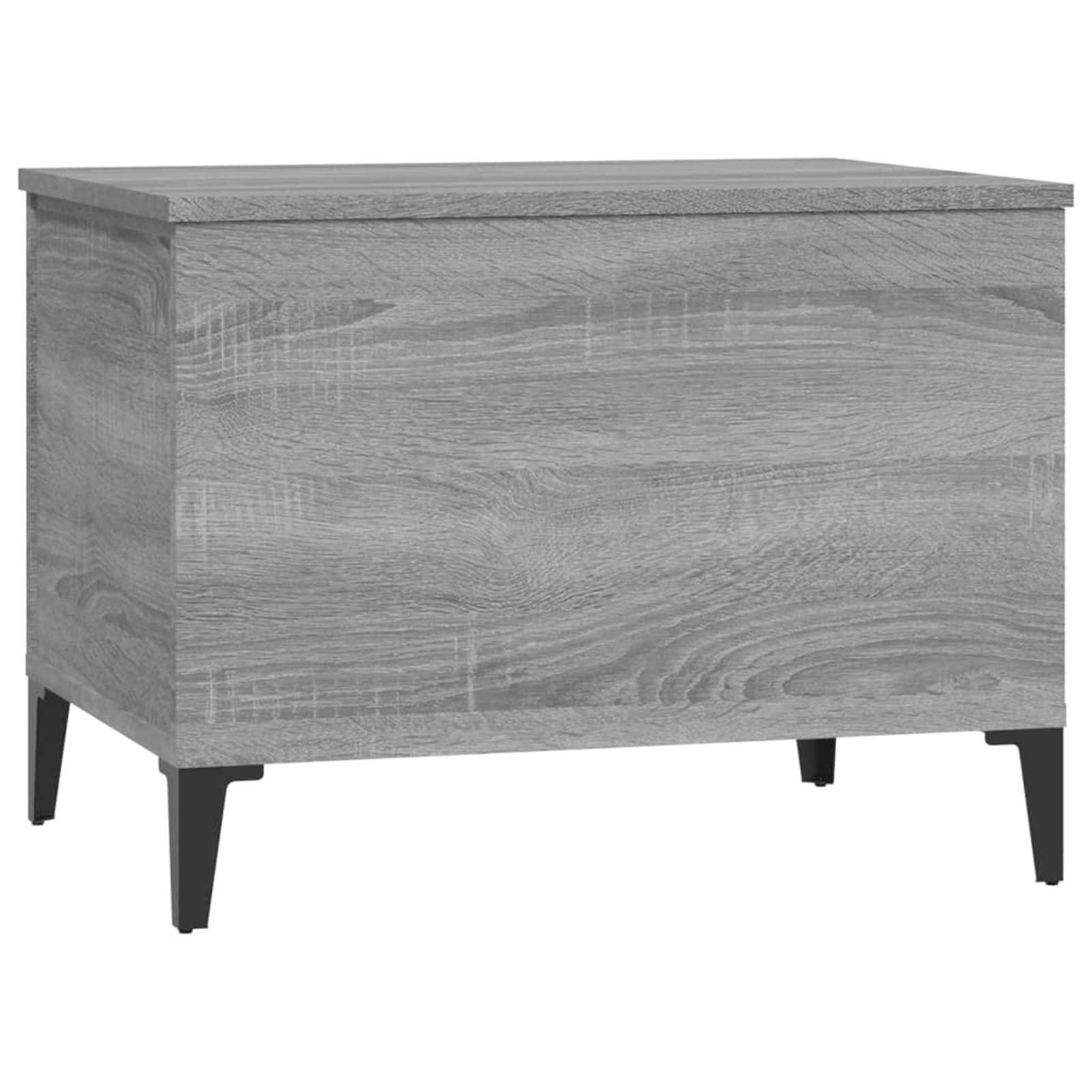 Homgoday Tavolino da caffè Sonoma grigio 60 x 44,5 x 45 cm, in legno ingegnerizzato, tavolino da tè per soggiorno, sala d'accoglienza degli ospiti, camera da letto e ufficio, mobili 1015
