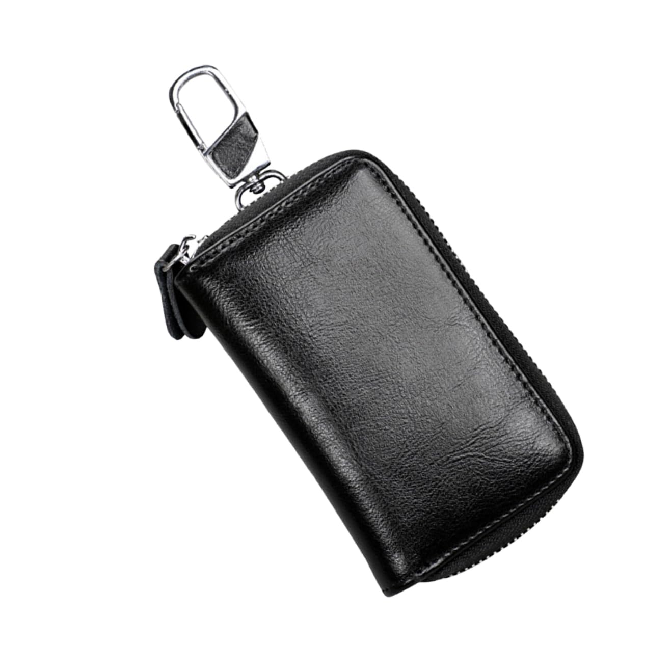 Gatuida 3piezas Bolso De Cintura De Cuero Multifuncional para Llaves De Coche Funda Cierre y Clip para Colgar Diseño Elegante y Duradero Protección contra Pérdidas y Rayones para