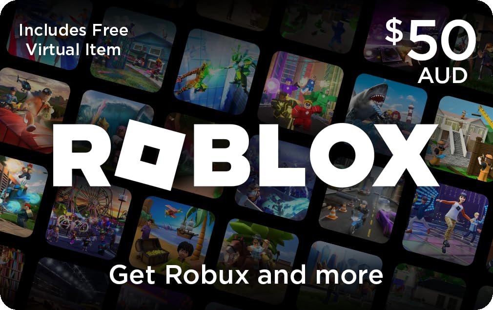 $50 Roblox Gift Card [Includes Free Virtual Item] [Redeem Worldwide] - PC/Mac [Online Game Code]