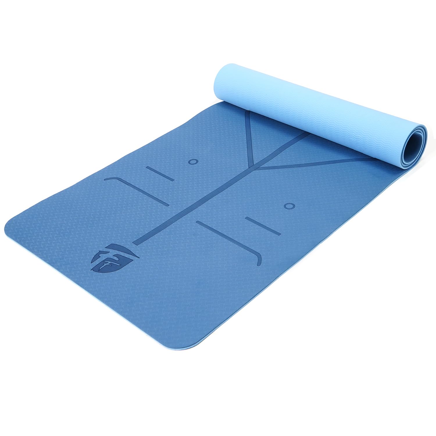 FirstFit Premium Yoga Mat for Women Men Kids Yoga Mat 6mm TPE Exercise Mat Gym Mats for Workout at Home, Anti-Slip Yoga Mat with Carrying Strap & Bag (72"x24"x 6mm) - Sky Blue (B0CW5CSMCF) Amazon Price History, Amazon Price Tracker