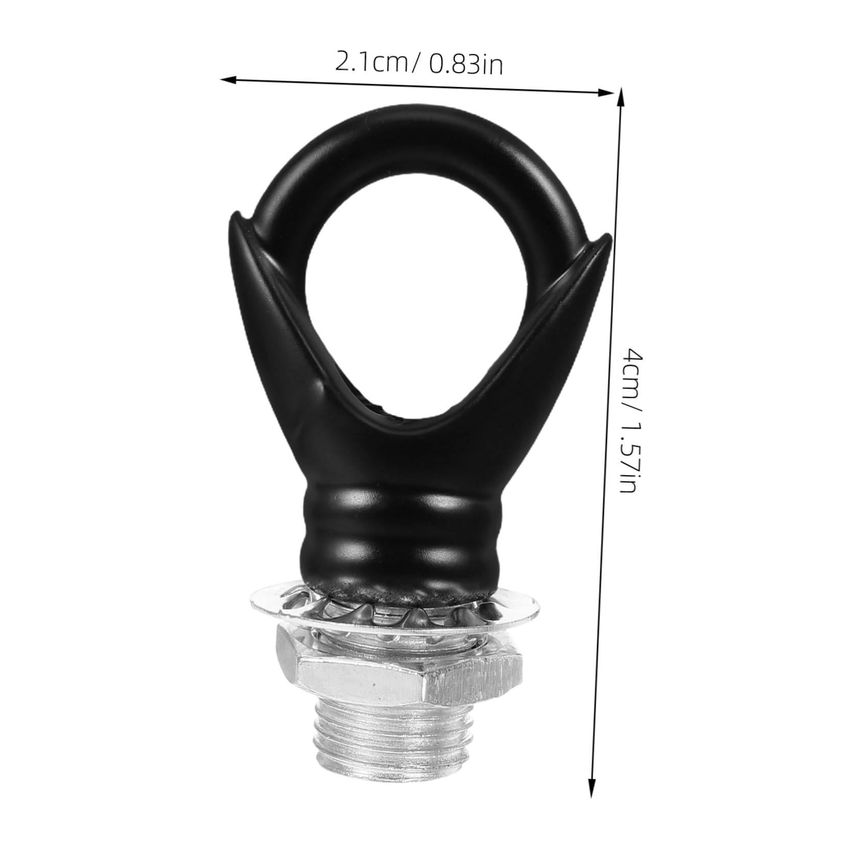 BESTonZON 5pcs Black Ceiling Hook for Hanging Light Fixtures Birdcages Flower Baskets Support Hooks for Indoor and Outdoor Use Strong Loadbearing Design Versatile Hanging