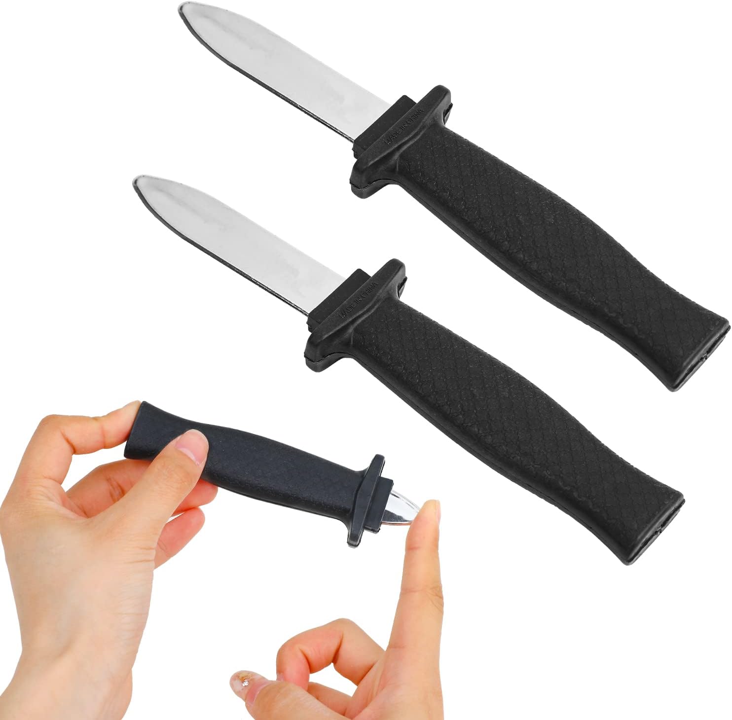 SULOLI Fake Knife,2PCS Plastic Fake Dagger Prop Halloween Knife Toy