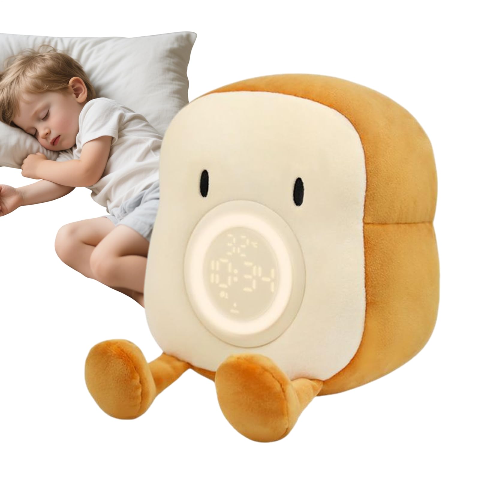 Luz Tostadora Multifuncional Recargable Temporizador Linda Forma Tostada | Despertador Tostada Luz Nocturna Adorable Para Decoración Del Hogar Y Dormitorio Para Niñas Niños Jóvenes Y Adolescentes