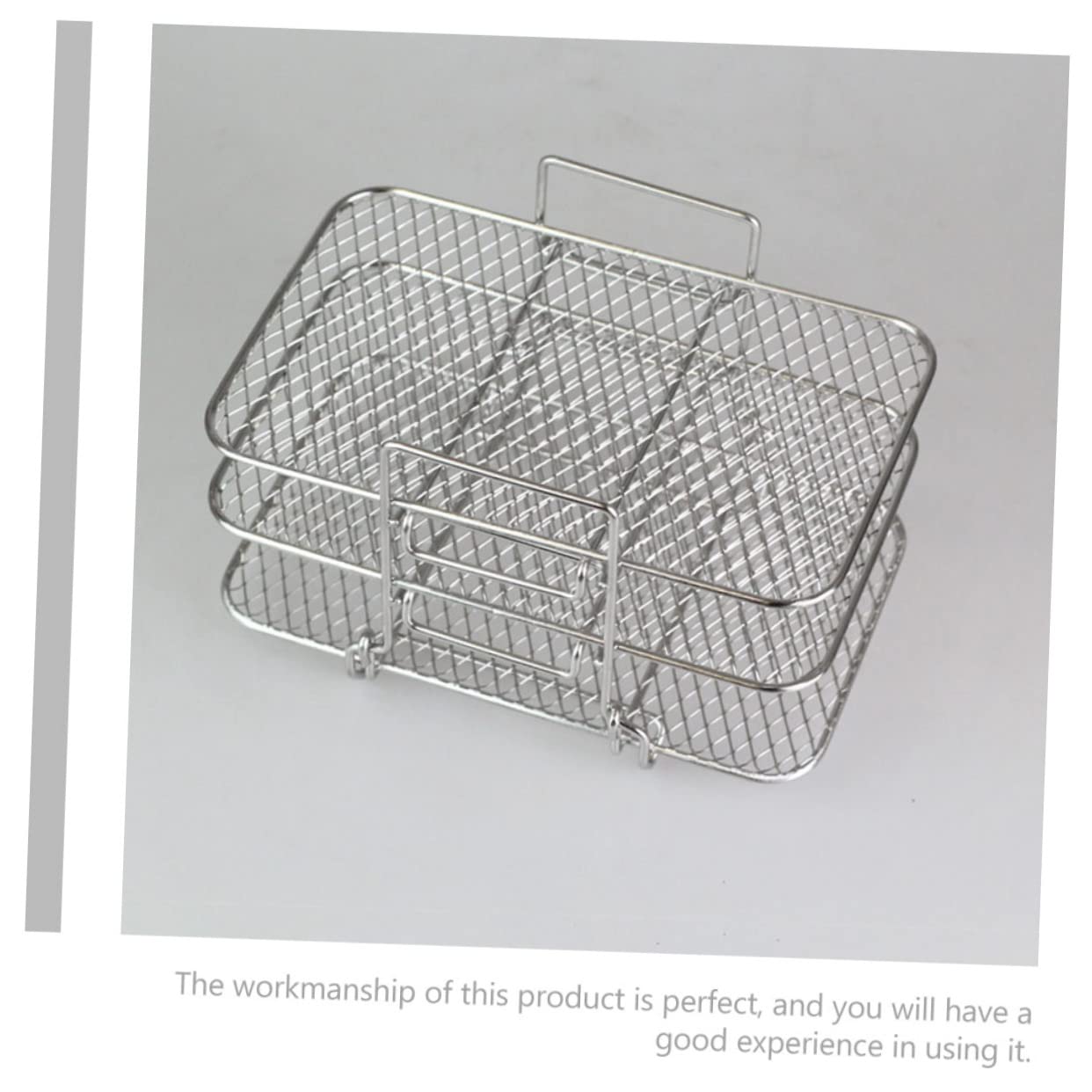 Homoyoyo Supporto Per Grigliare Acciaio Inossidabile Per Friggitrice Ad Aria Rack Tre Strati Per Deidratazione e Cottura Rapida Accessorio Pratico Per Cucina