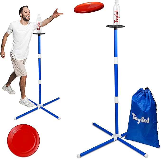 Toyfel Bottle Game Frisbee Game of Skill for Children & Adults