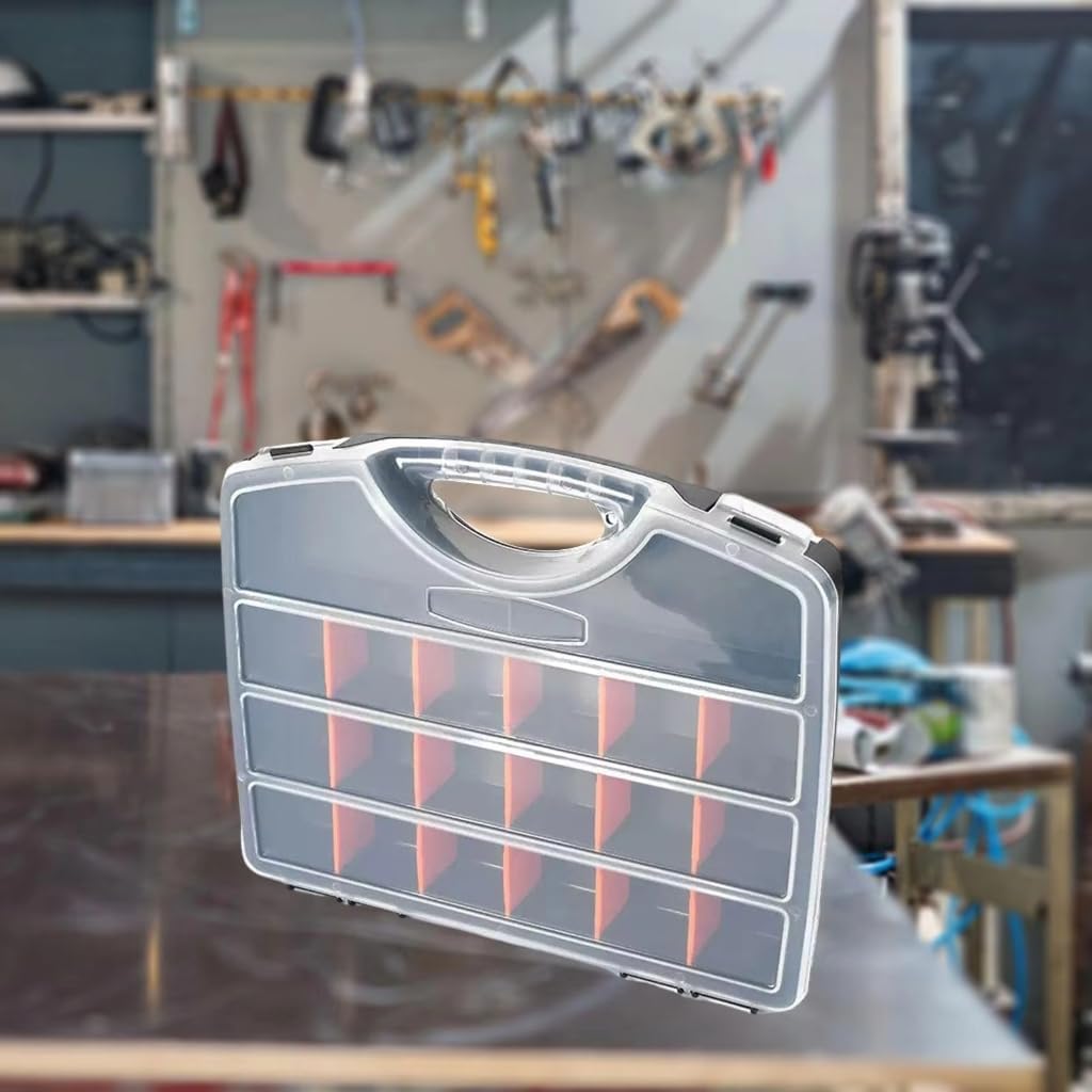 Tool Box Organizers And Storage Plastic Container Compartment Adjustable Detachable Chest Case For Tool Hardware Screw