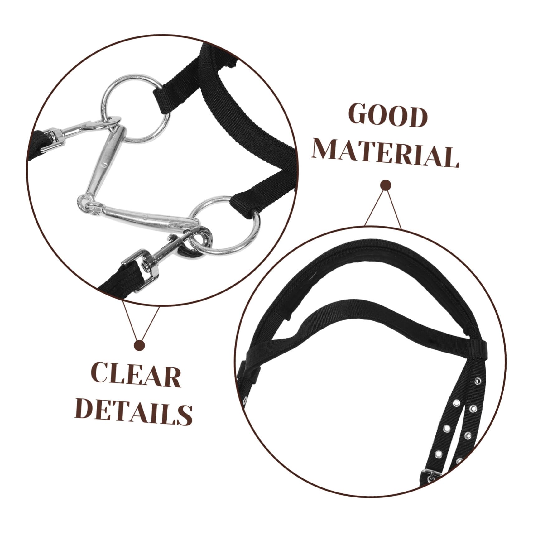 De Nylon Resistente para Entrenamiento Ecuestre Diseño Cómodo Mordida para Montar y Actividades Múltiples para Caballos Altura
