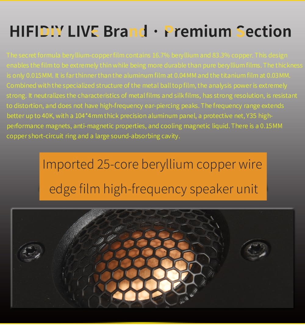 Amazon.co.jp: HIFIDIY LIVE 2個 HI-FI 4インチ ツイータースピーカー