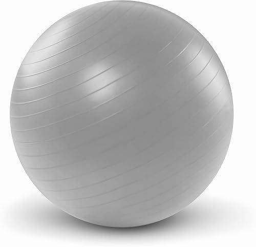 Vista 6 de Silfrae Pelota de yoga de 55/65/29.5 in, pelota de ejercicio antideslizante y antiestallido, pelota de equilibrio de pilato con bomba para fitness