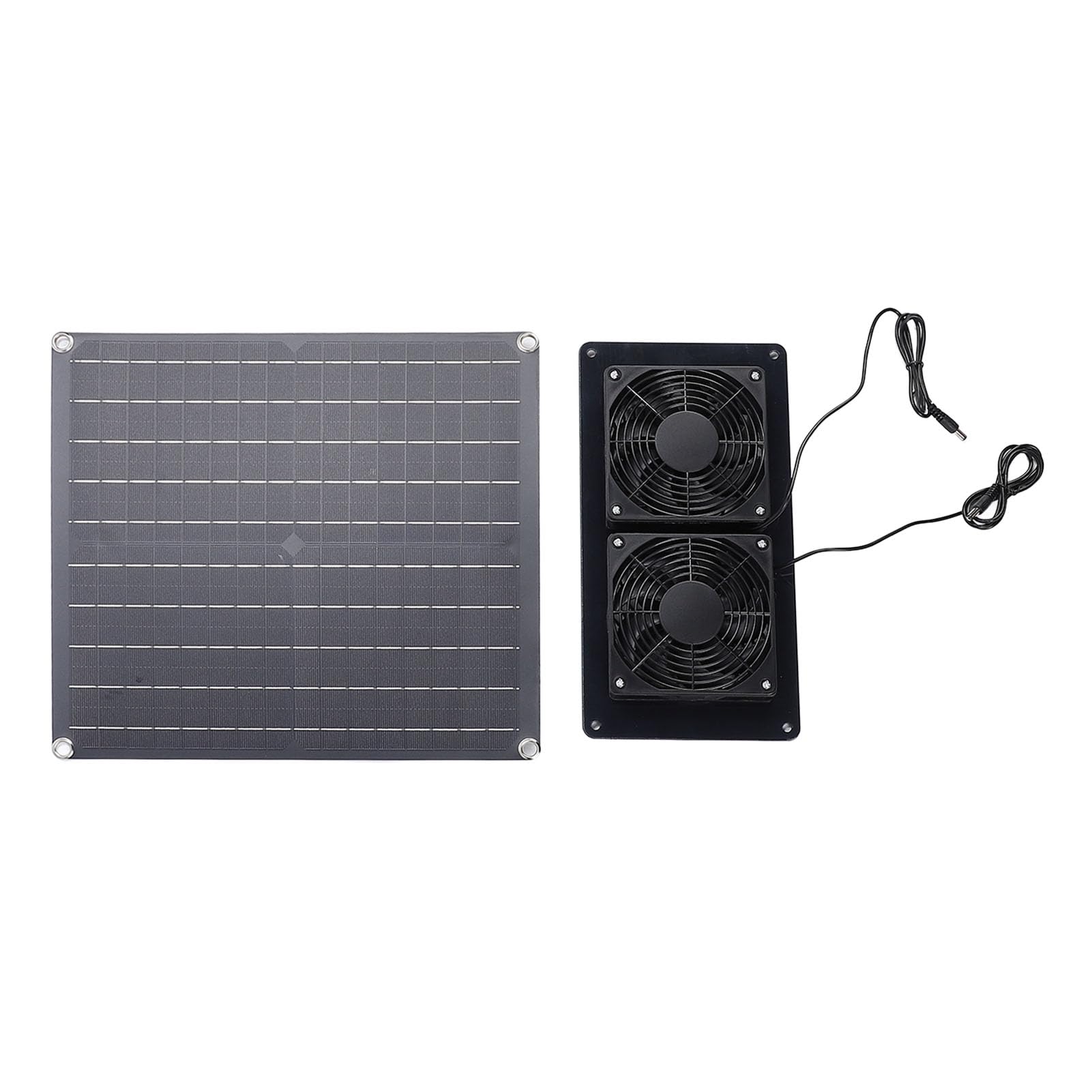 Ventilatore di Scarico Solare Efficiente Ventilazione per Capannone per Pollai Pollaio 20W 18V Silicio Monocristallino PV Aspiratore per Capannone per Pollai Cuccia per Cani Serra per