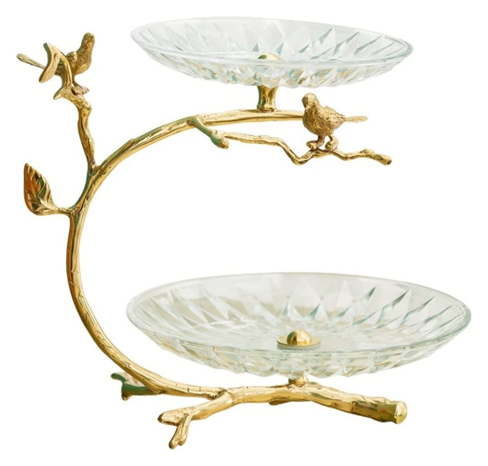 LKLNKVL Fresh Fruit Platter, Storage Ornaments Dessert High-End Plate European-Decoration Light Coffee Table Candy Fruit