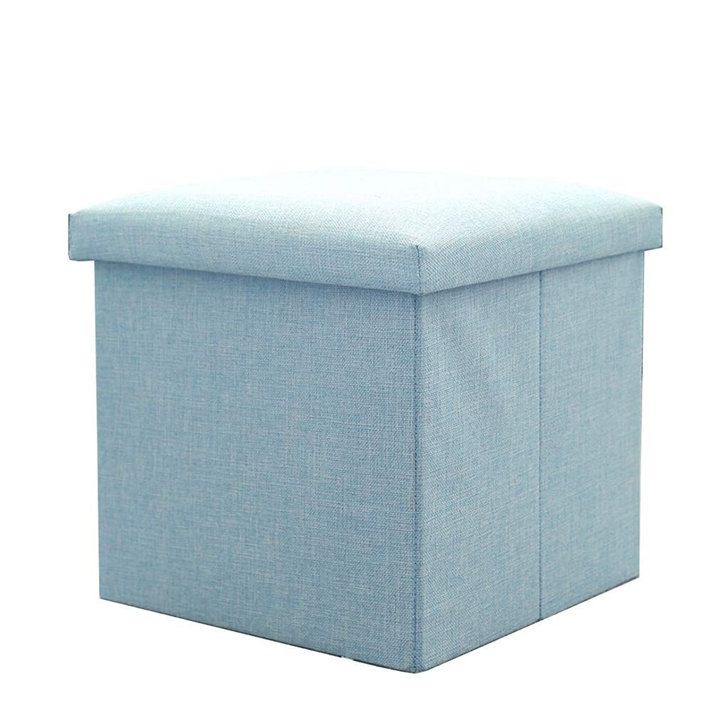 Changer de chaussures tabouret de rangement cube 30cm pouf coffre de salon mode D