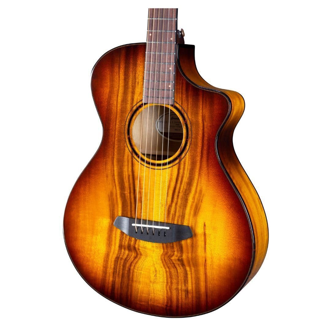Breedlove Pursuit Exotic S Concertina Tigers Eye CE 6-String Right-Handed Acoustic Electric Guitar with Solid Myrtlewood Top and African Mahogany Neck - Image 5