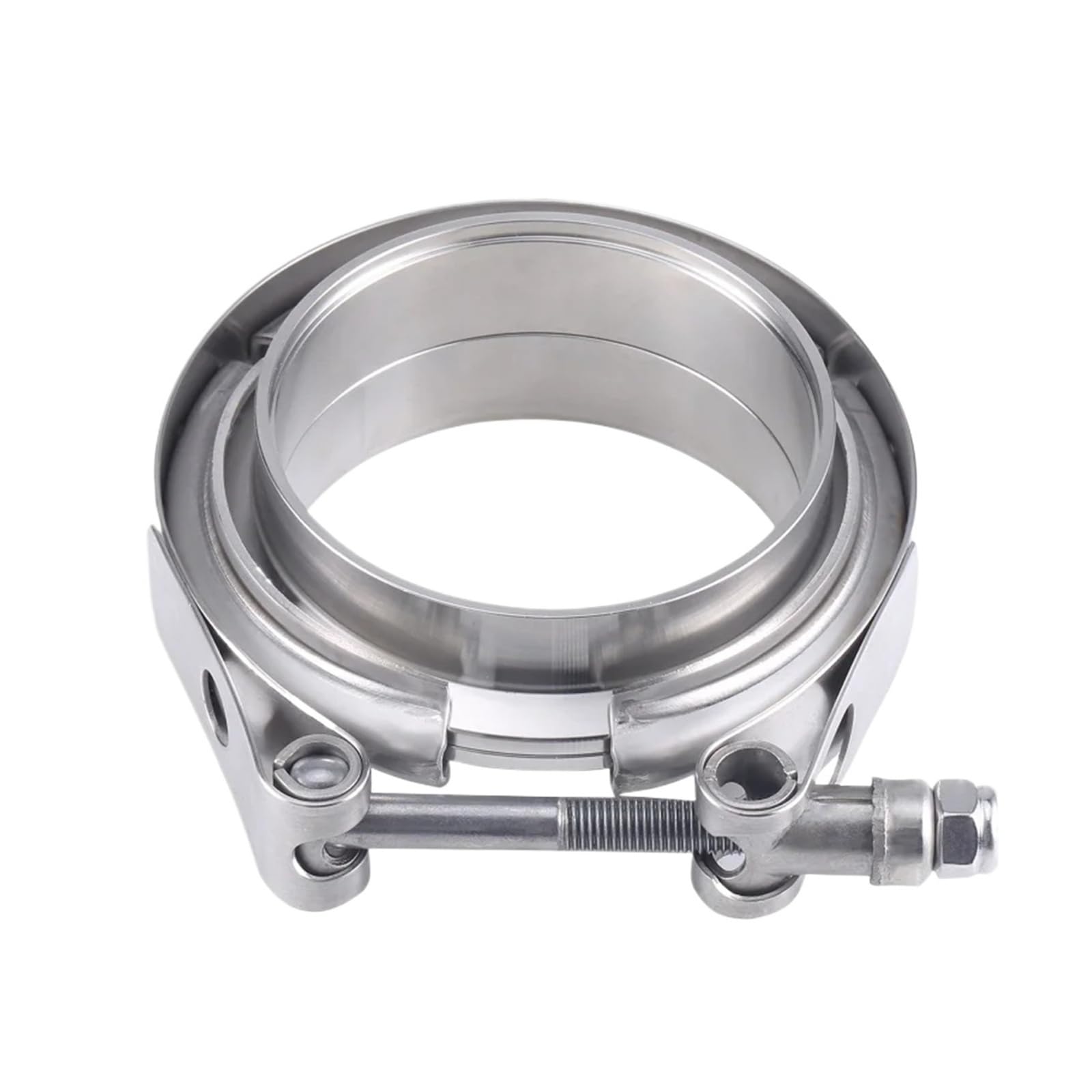 Hqycl Men's 57Mm 2.25 Inch 304 Stainless Steel 2" 2.25" 2.5 3 Inch 51 63 76 Mm V Band Clamps Turbo Exhaust Pipe Vband Clamps Clamps(57Mm 2.25 Inch)