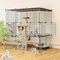 猫 ケージ 大型4段 DIYコンビネーション脱走防止 ペット，キャットケージ Amazon.co.jp: 猫 ケージ 大型4段 DIYコンビネーション脱走防止