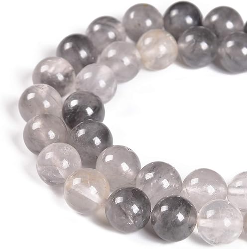 Perlas sueltas para hacer joyas de 15.5 pulgadas, 1 hebra, 0.236 pulgadas, 0.315 pulgadas (ojo de tigre magenta, 0.315 in, 45 cuentas)