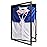 IHEIPYE Jersey Frame Display Case Black Lock,Large Shadow Box Lockable with 98% UV Protection Acrylic and Hanger for Baseball Basketball Football Soccer Hockey 2XL Sport Jersey Shirt