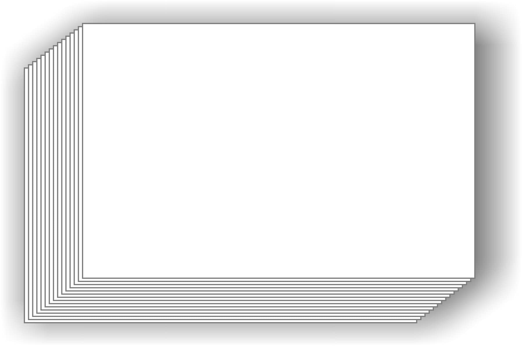 IMPRINT's Blank Index Cards,Flash Cards, 3" x 5", White, 50 Cards 4