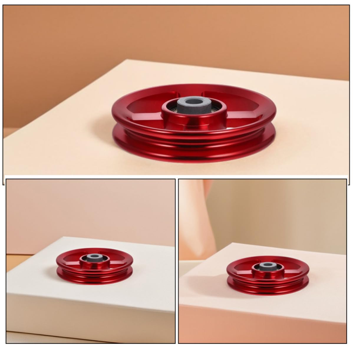 Didiseaon Polea de Soporte para Equipo de Fitness 95mm, 3 Piezas