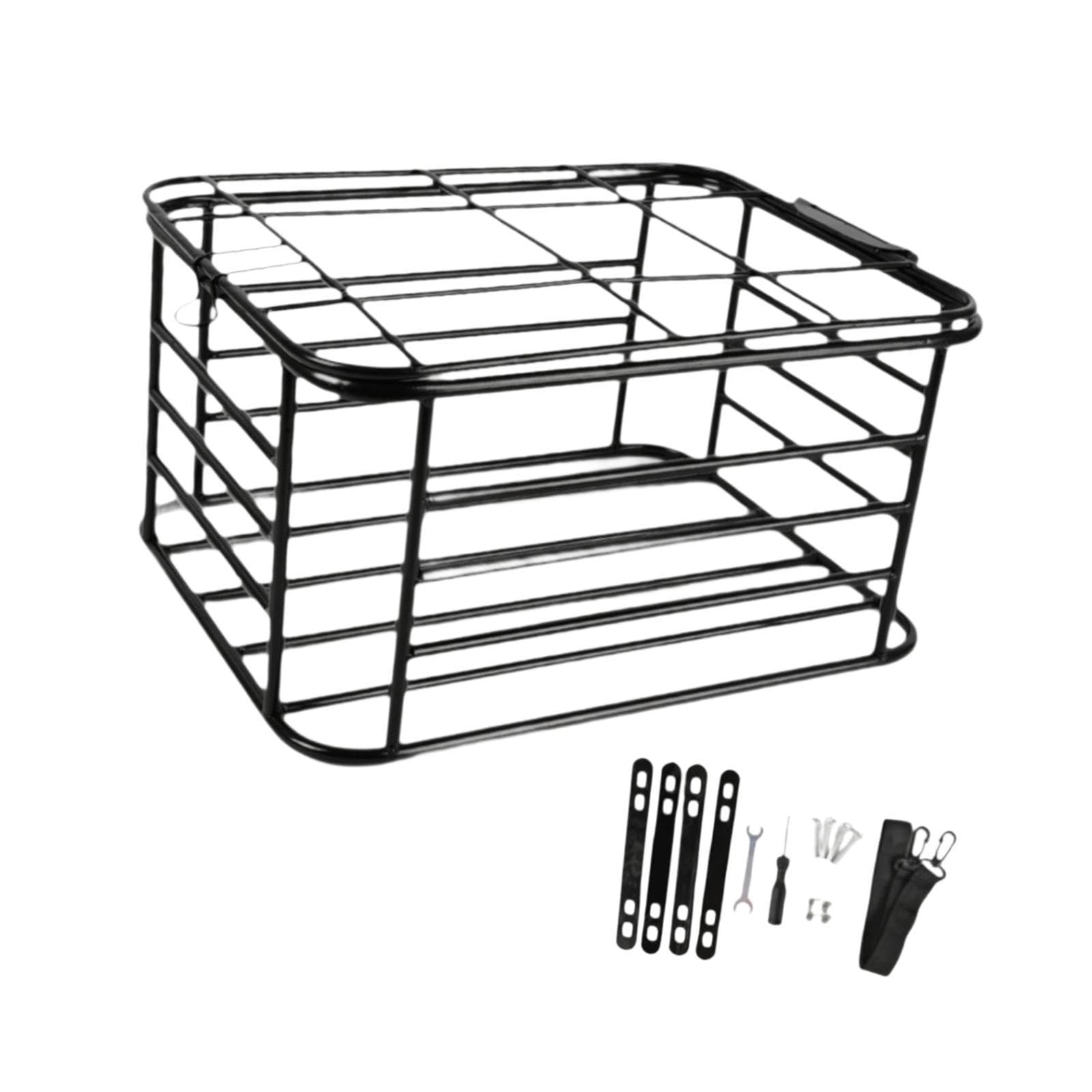 Baoblaze Rear Basket Luggage Storage Pannier Basket, Cargo Carrier Storage Basket for Women Men Outdoor Shopping, No Lined Bag