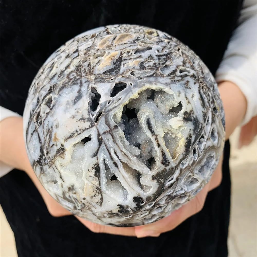 CYVXCPPGI Stone Sphalerite Ball Quartz Crystal Home Office Decoration(Size:800-900g)